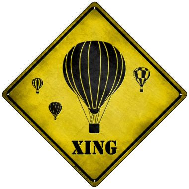 Air Balloon Xing Novelty Mini Metal Crossing Sign MCX-125