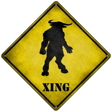 Minotaur Xing Novelty Mini Metal Crossing Sign MCX-168