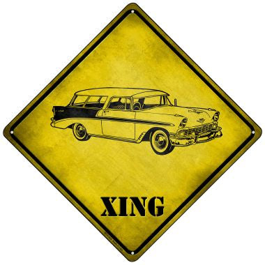 Classic '59 Cadillac Xing Novelty Mini Metal Crossing Sign MCX-229