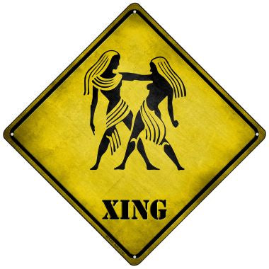 Gemini Xing Novelty Mini Metal Crossing Sign MCX-237