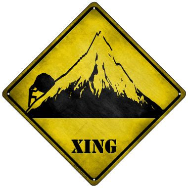 Struggle Xing Novelty Mini Metal Crossing Sign MCX-320