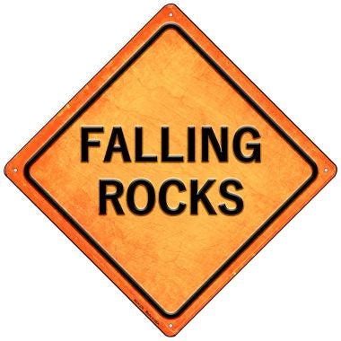Falling Rocks Novelty Mini Metal Crossing Sign MCX-376