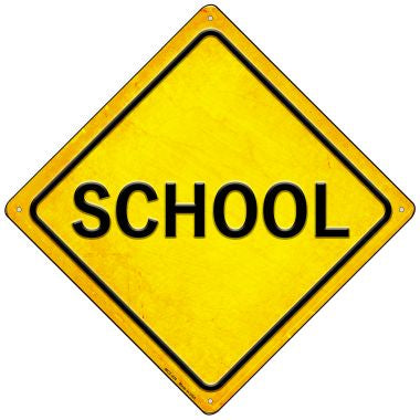 School Novelty Mini Metal Crossing Sign MCX-434