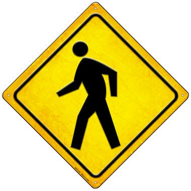 Pedestrian Crossing Novelty Mini Metal Crossing Sign MCX-439