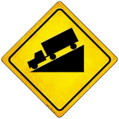 Steep Grade Novelty Mini Metal Crossing Sign MCX-441