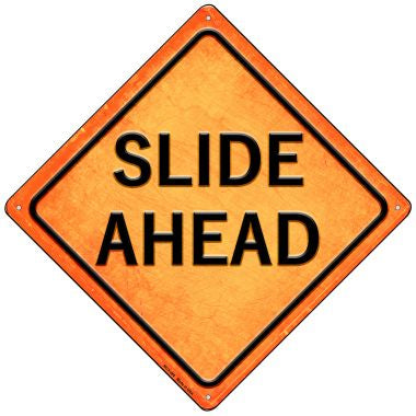 Slide Ahead Novelty Mini Metal Crossing Sign MCX-486