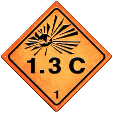 Explosive 1.3C Novelty Mini Metal Crossing Sign MCX-521