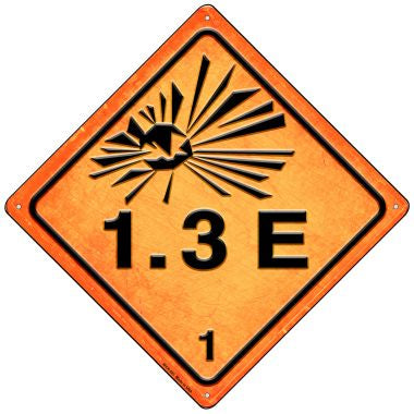 Explosive 1.3E Novelty Mini Metal Crossing Sign MCX-523