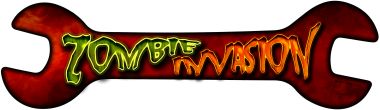 Zombie Invasion Novelty Metal Wrench Sign W-055
