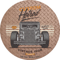 Built For Speed Hotrod Novelty Circle Coaster Set of 4
