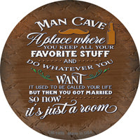 Its Just A Room Novelty Circle Coaster Set of 4