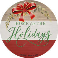 Home For The Holidays Novelty Circle Coaster Set of 4