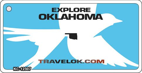 Oklahoma Travel Blank Novelty Metal Key Chain