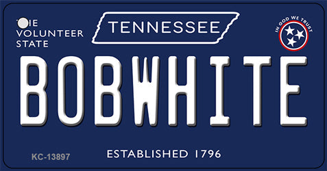 Bob White Tennessee Blue Novelty Metal Key Chain
