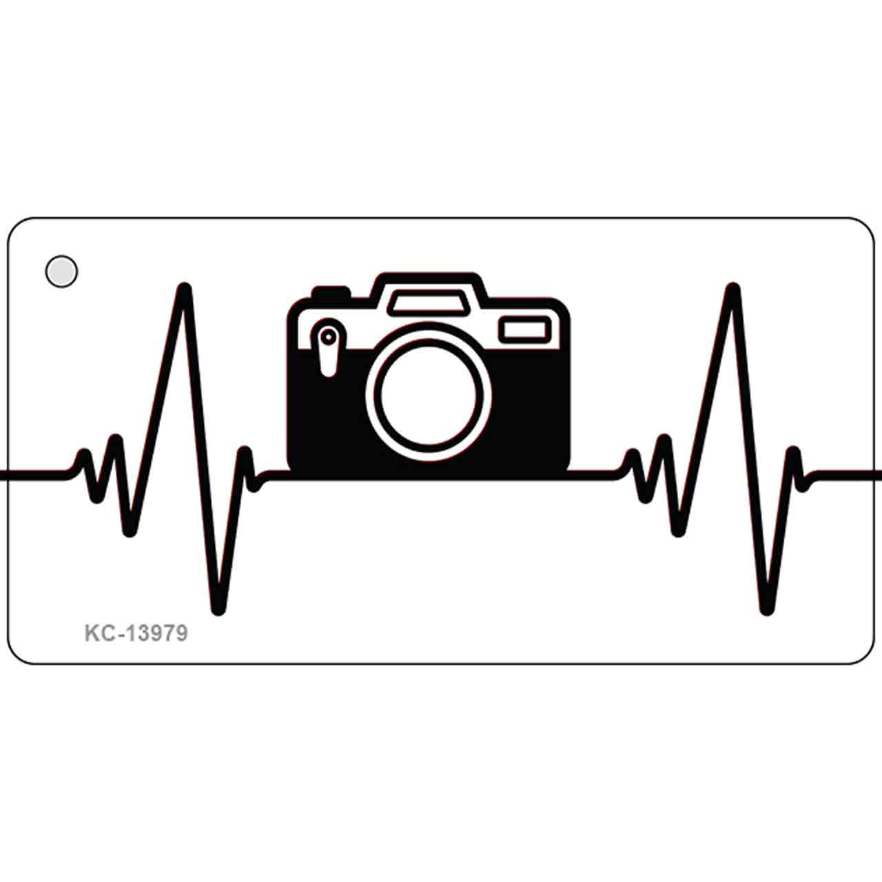 Photography Heart Beat Novelty Metal Key Chain