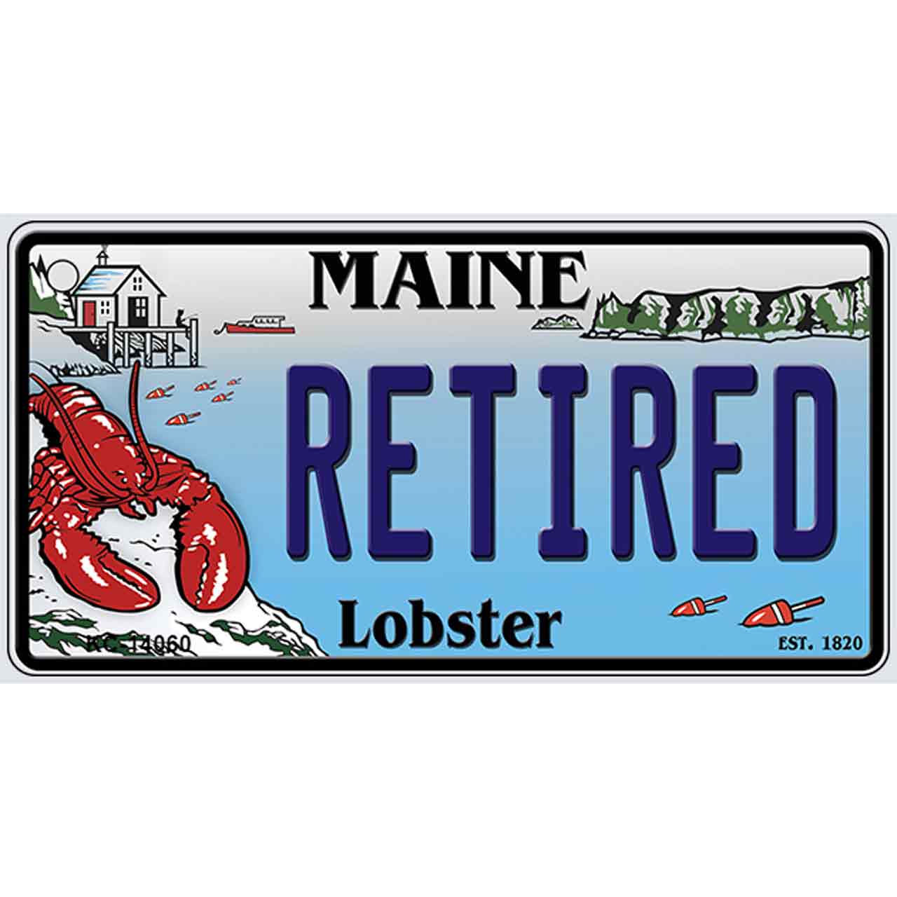 Retired Maine Lobster Novelty Metal Key Chain