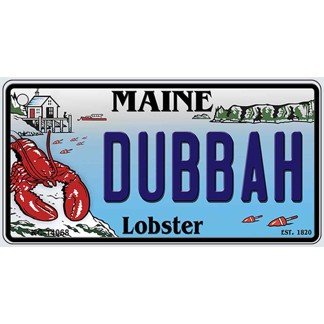 Dubbah Maine Lobster Novelty Metal Key Chain