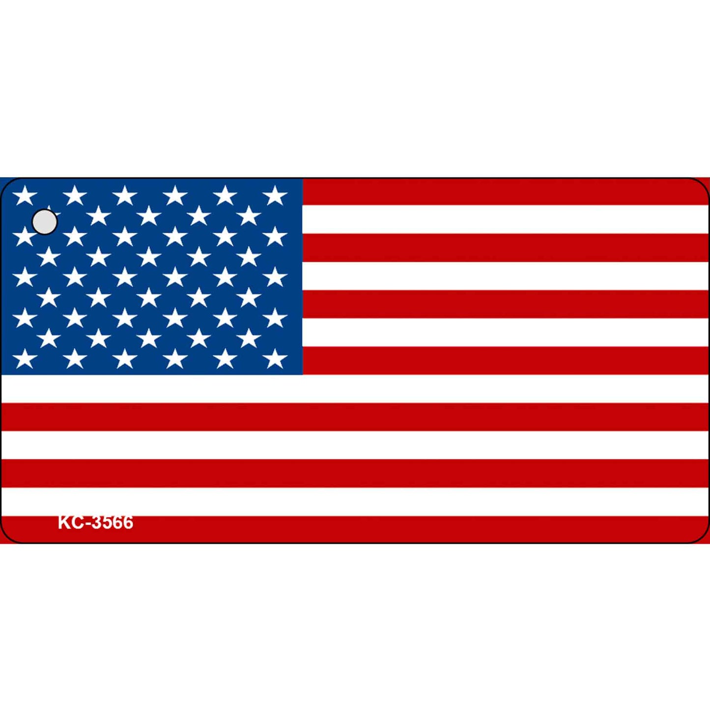 American Flag Novelty Aluminum Key Chain KC-3566