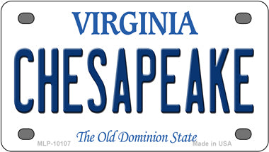 Chesapeake Virginia Novelty Mini Metal License Plate Tag