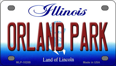 Orland Park Illinois Novelty Mini Metal License Plate Tag