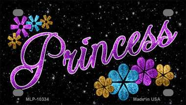 Princess Purple Novelty Mini Metal License Plate Tag