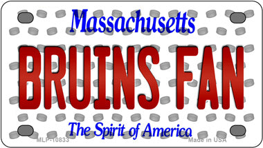Bruins Fan Massachusetts Novelty Mini Metal License Plate Tag