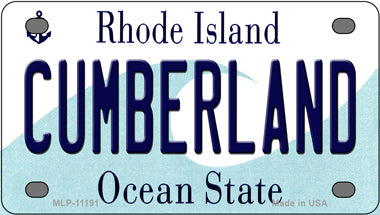 Cumberland Rhode Island Novelty Mini Metal License Plate Tag