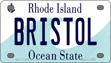 Bristol Rhode Island Novelty Mini Metal License Plate Tag