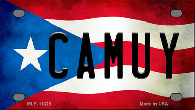 Camuy Puerto Rico Flag Novelty Mini Metal License Plate Tag