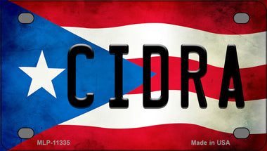 Cidra Puerto Rico Flag Novelty Mini Metal License Plate Tag