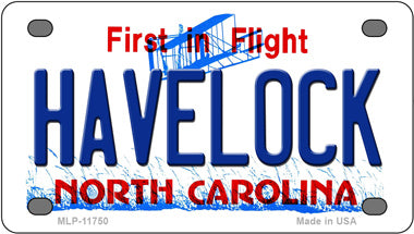 Havelock North Carolina Novelty Mini Metal License Plate Tag