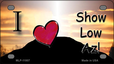 Show Low Hilltop Arizona Novelty Mini Metal License Plate Tag