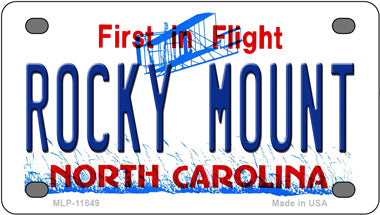 Rocky Mount North Carolina Novelty Mini Metal License Plate Tag