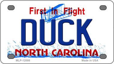 Duck North Carolina Novelty Mini Metal License Plate Tag