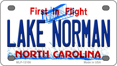 Lake Norman North Carolina Novelty Mini Metal License Plate Tag