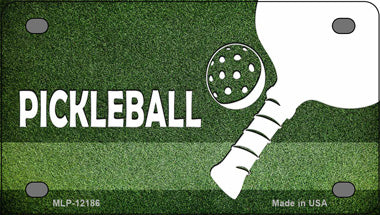 Pickleball Novelty Mini Metal License Plate Tag