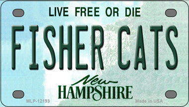 Fisher Cats New Hampshire Novelty Mini Metal License Plate Tag