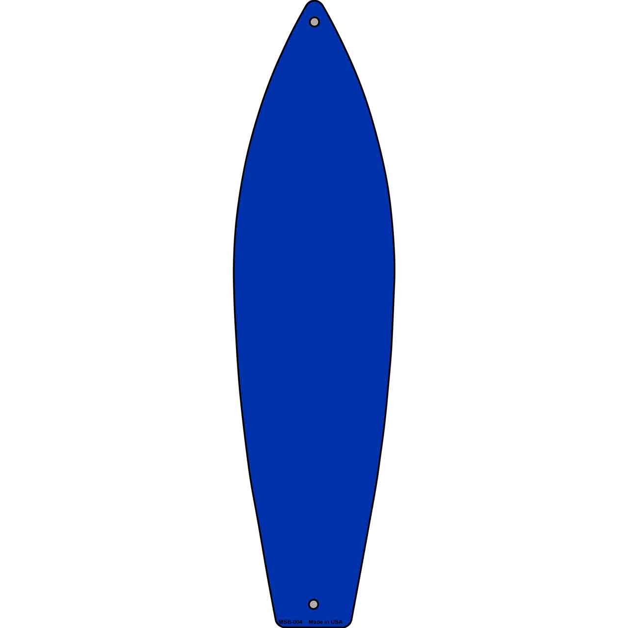 Blue Solid Novelty Mini Metal Surfboard MSB-004