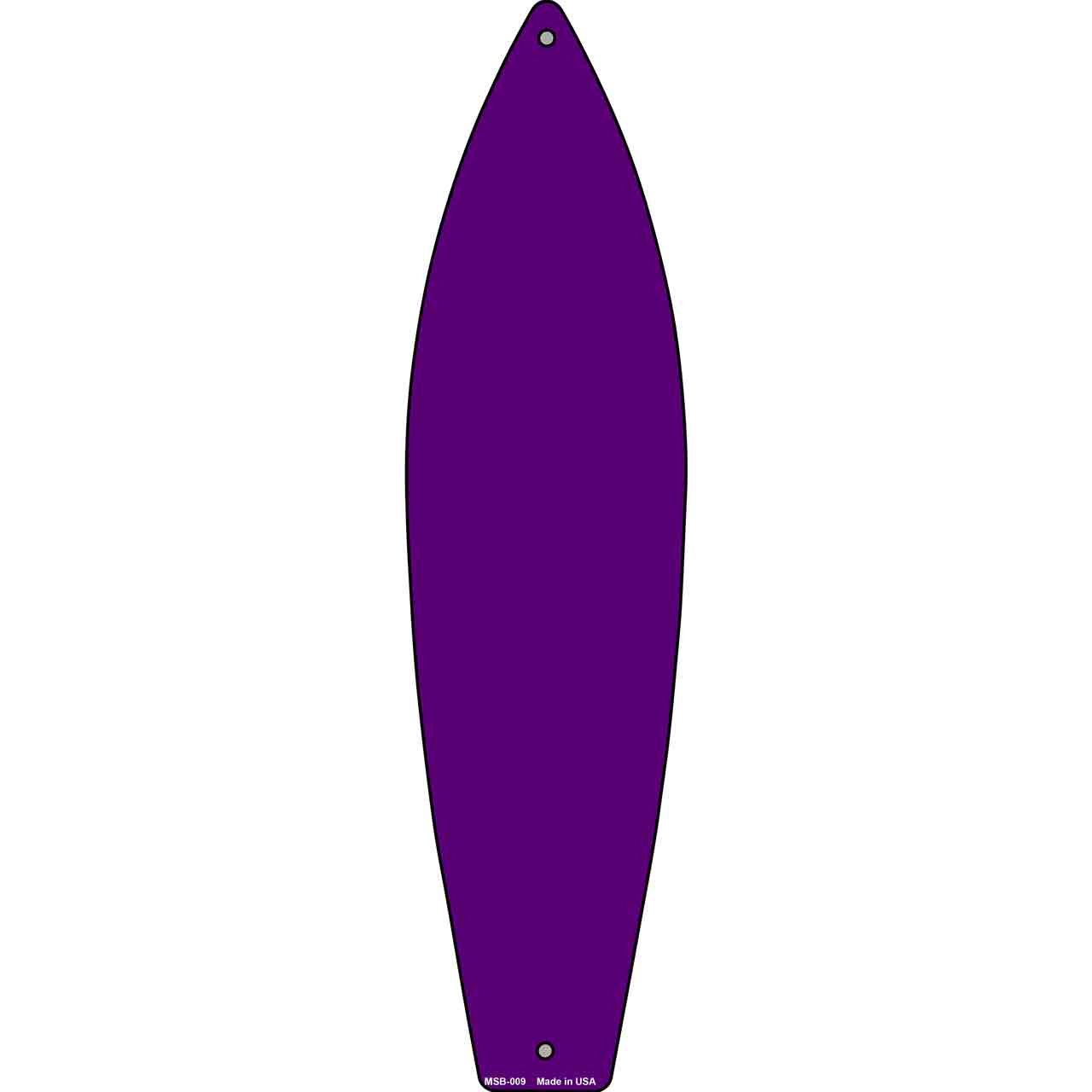 Purple Solid Novelty Mini Metal Surfboard MSB-009