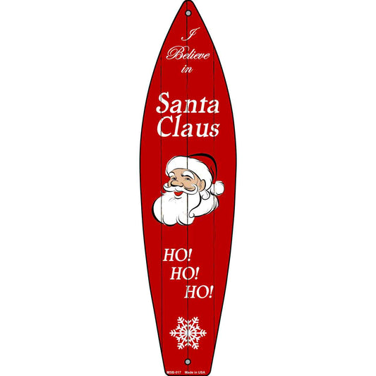 Santa Claus Novelty Mini Metal Surfboard MSB-017