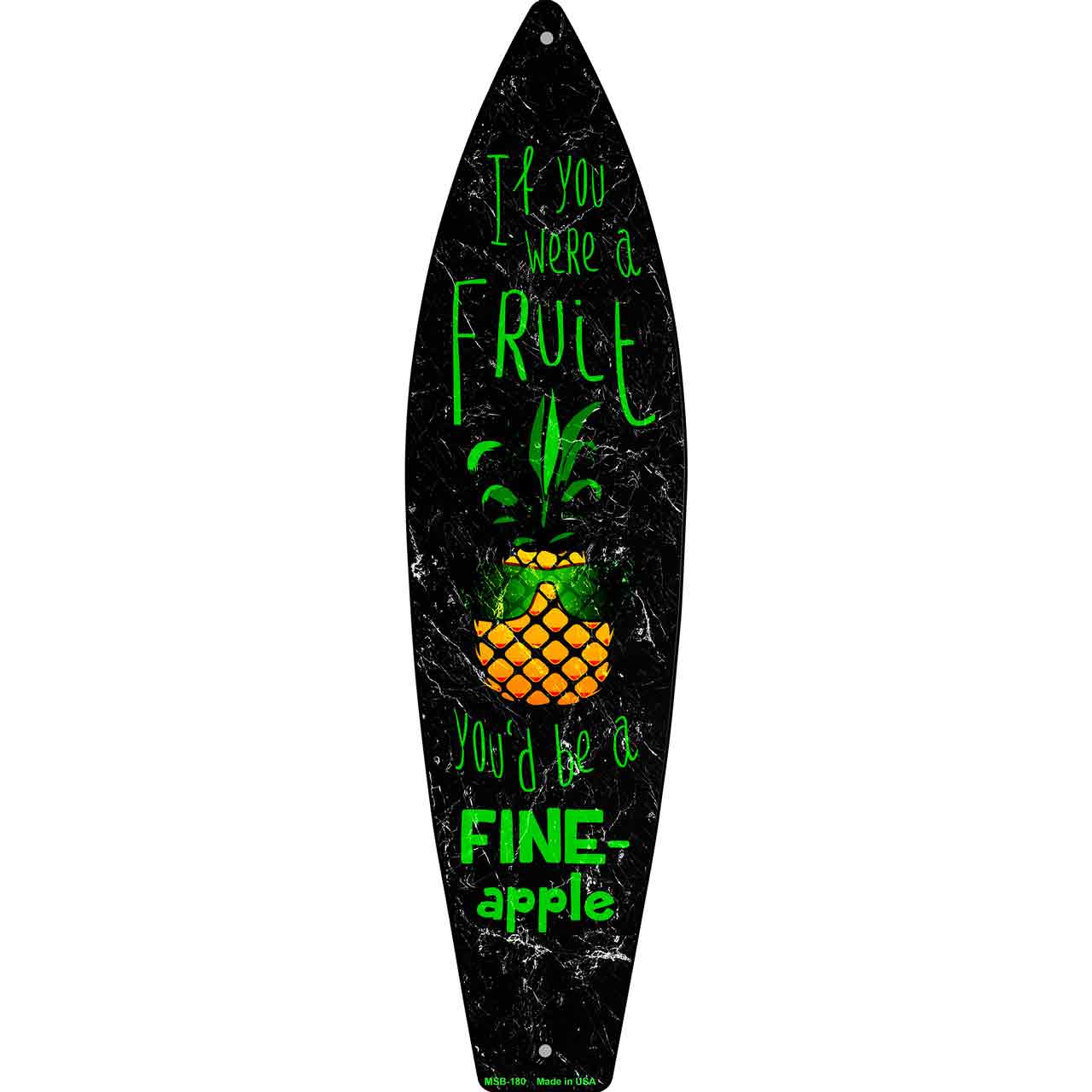 Be A Fine-Apple Novelty Mini Metal Surfboard MSB-180