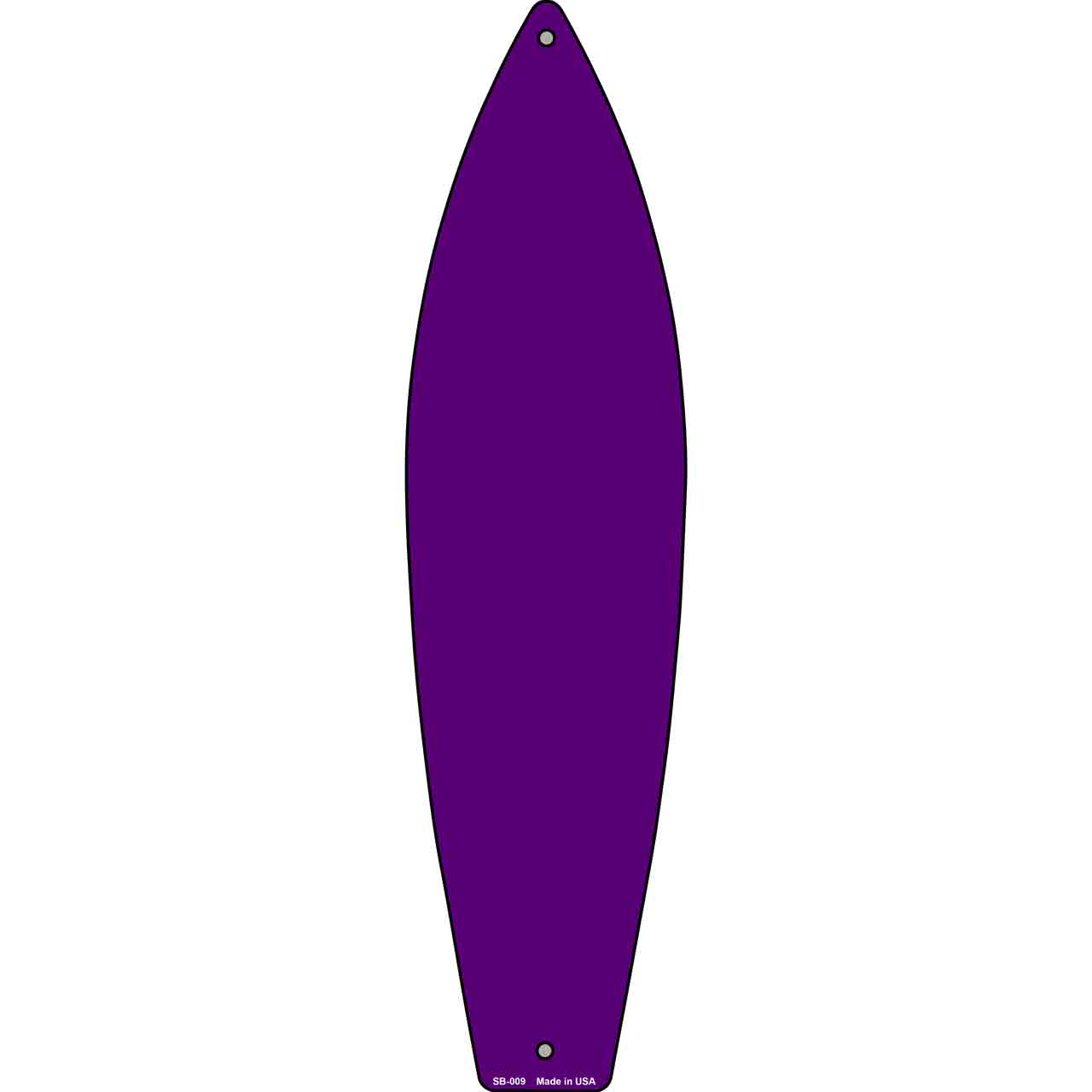 Purple Solid Dye Sublimation Blank Surfboard Sign SB-009