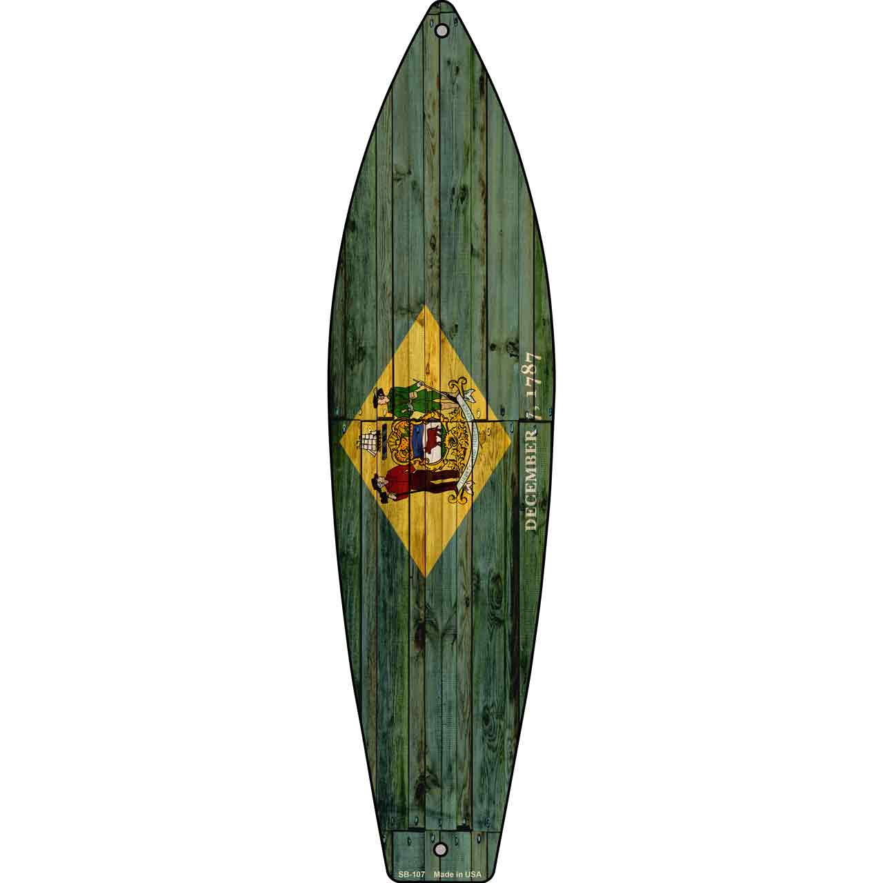 Delaware State Flag Novelty Surfboard SB-107