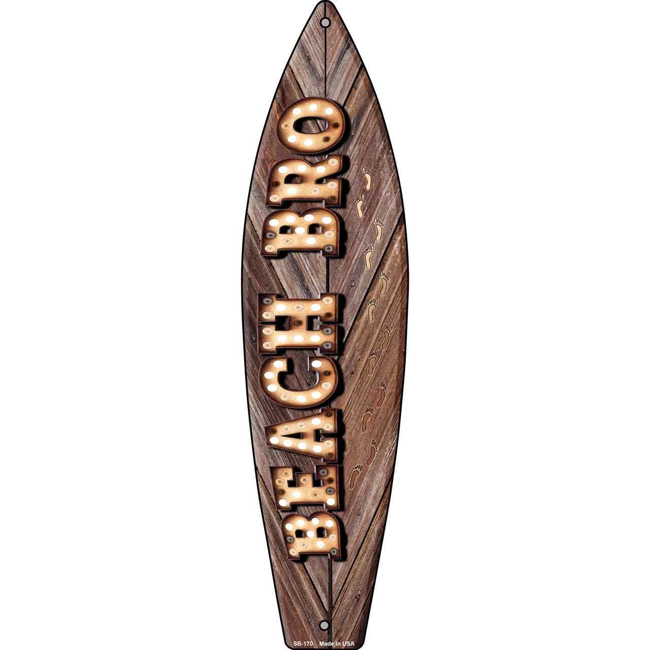 Beach Bro Bulb Lettering Novelty Surfboard SB-170