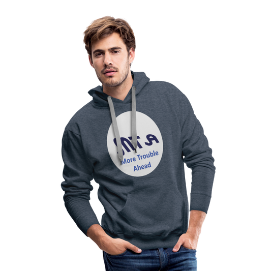 New York City Subway train funny Logo parody Men’s Premium Hoodie - heather denim
