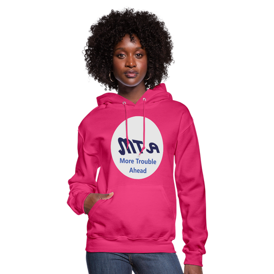 New York City Subway train funny Logo parody Women's Hoodie - fuchsia