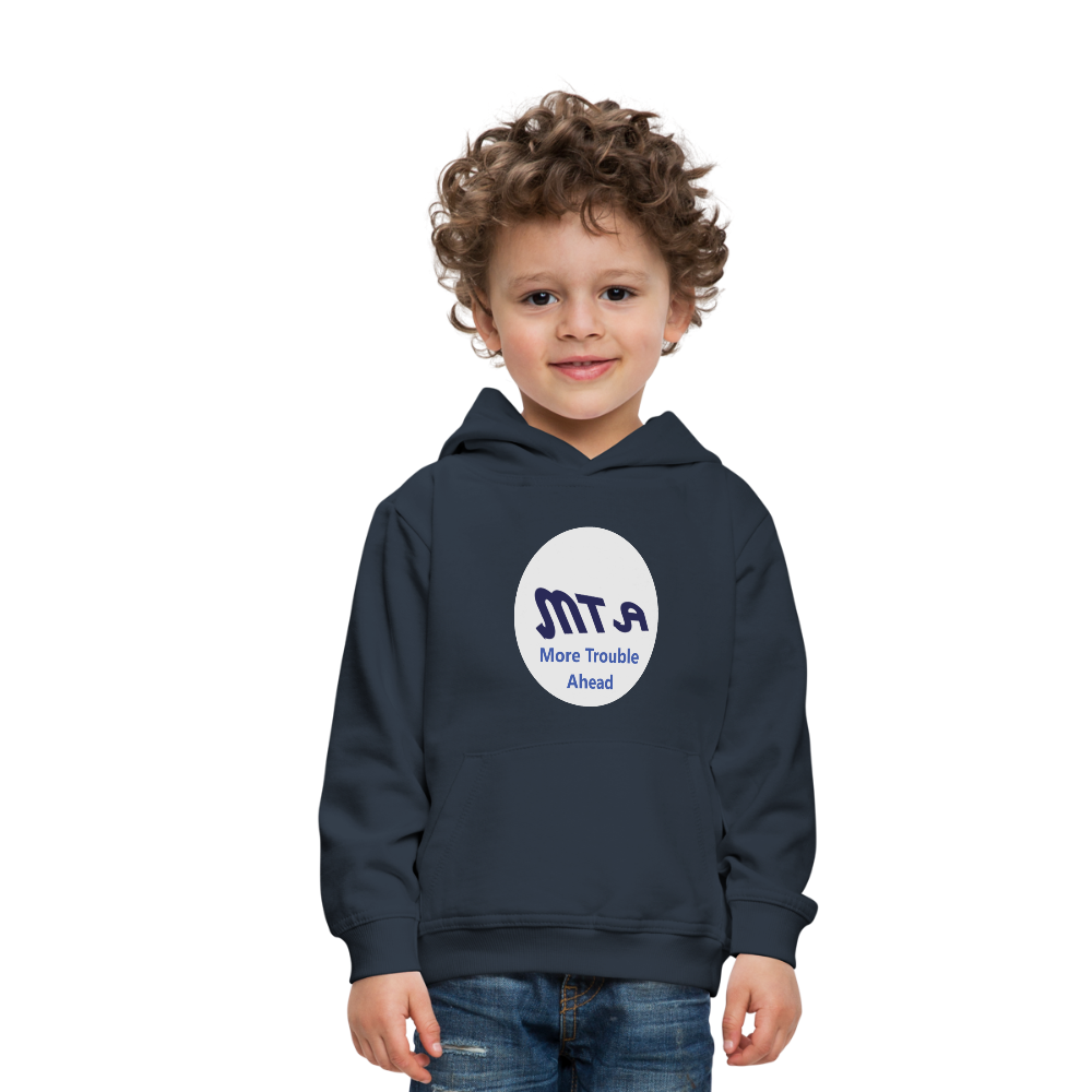 New York City Subway train funny Logo parody Kids‘ Premium Hoodie - navy