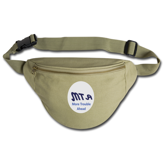 New York City Subway train funny Logo parody Fanny Pack - khaki