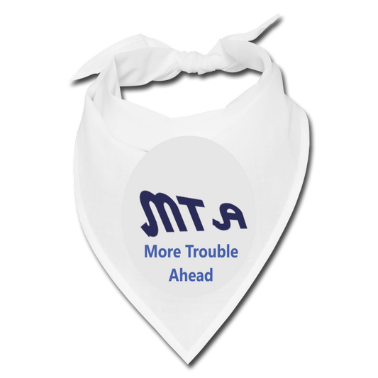 New York City Subway train funny Logo parody Bandana - white