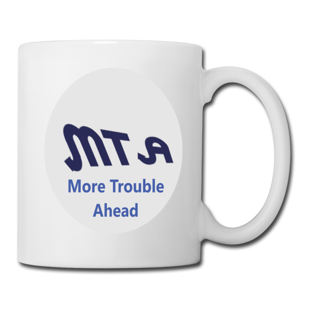 New York City Subway train funny Logo parody Coffee/Tea Mug - white